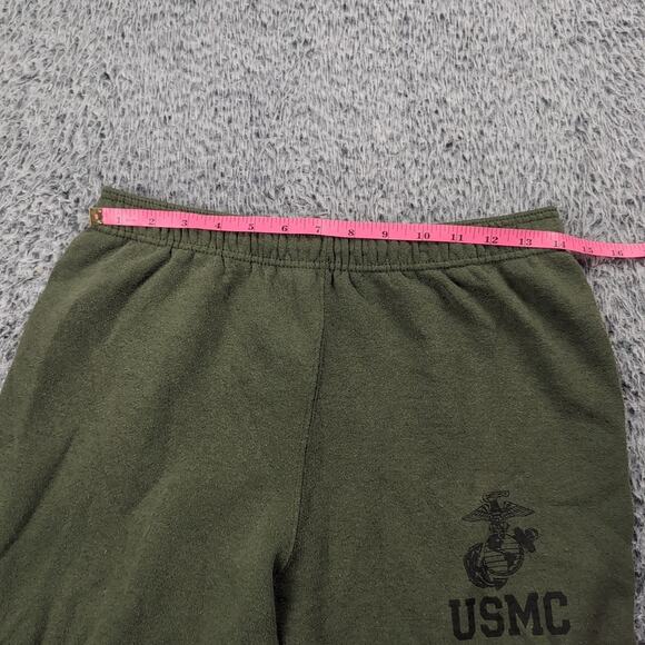 Vintage USMC Sweatpants Men Medium Green Athleisure Tapered Leg Jogger Training - Picture 5 of 9